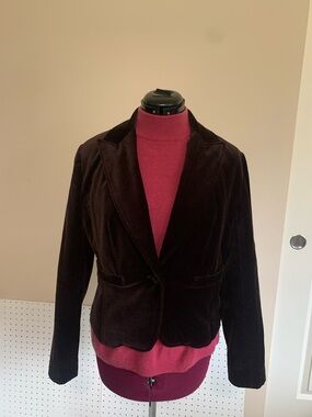 Worthington Black Velvet Blazer Jacket